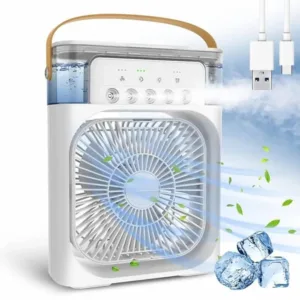 Portable 3 in 1 Mini Air Conditioner With LED Lights & Humidifier | Portable Mini Air Cooler